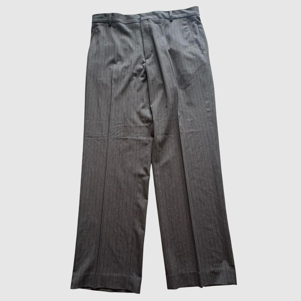 Nike Tiger Woods Collection Gray Pinstripe Golf Dress Pants Mens 36x32 G Work